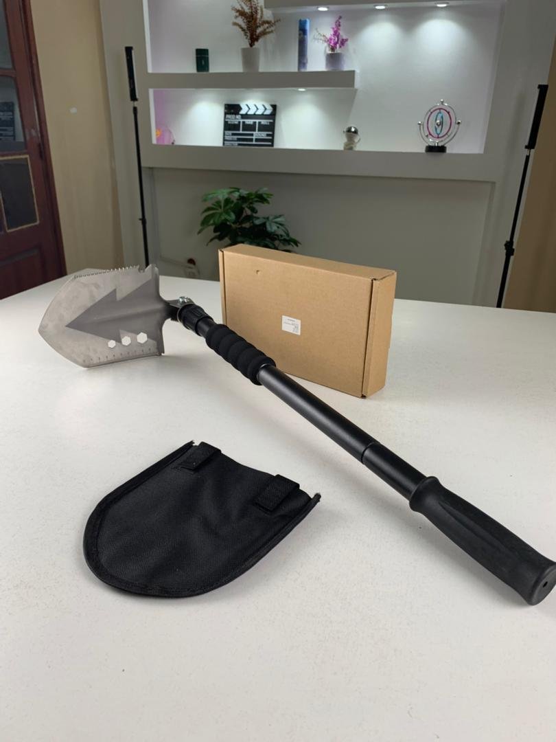 Pelle de Camping Pliable 28" – Multifonction en Acier Haute Teneur en Carbone image 3