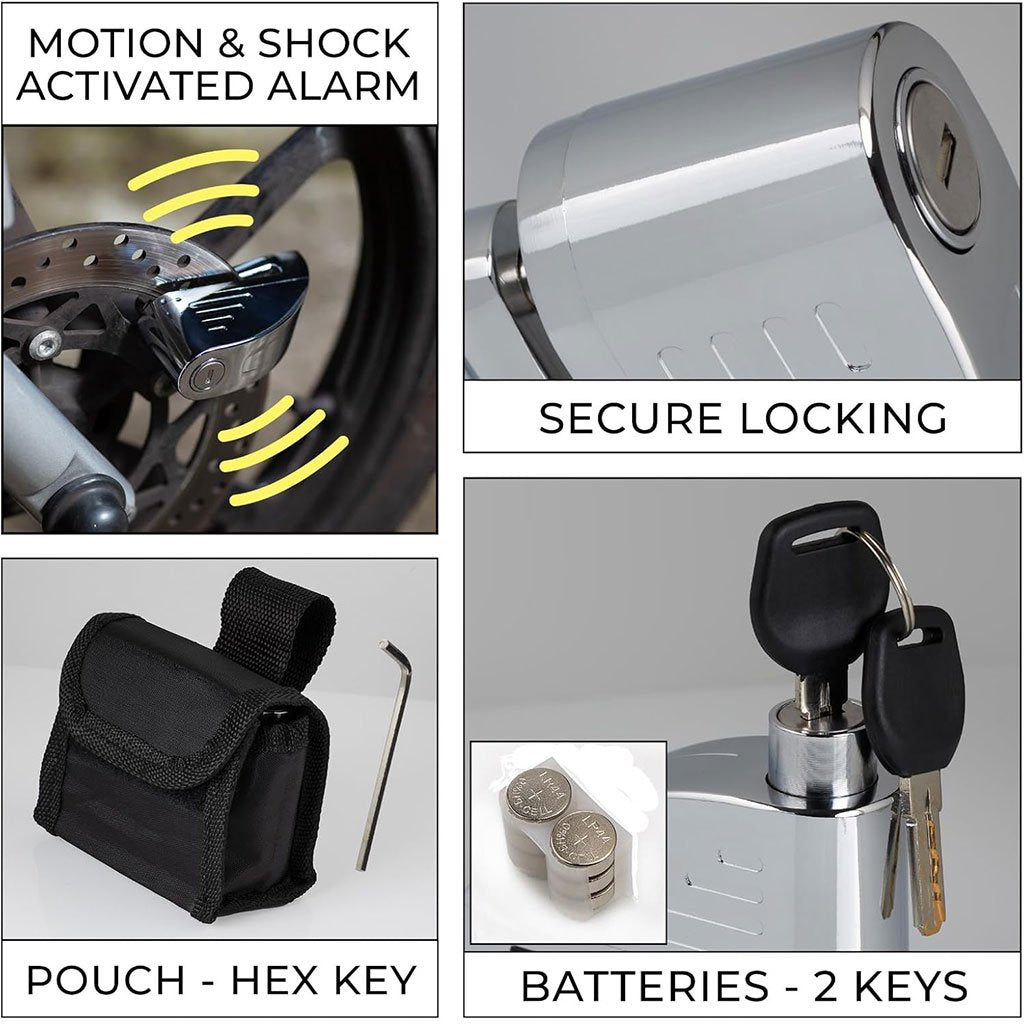 Antivol à Disque 110 dB avec Alarme – Sécurité Maximale pour Vélo et Moto image 2