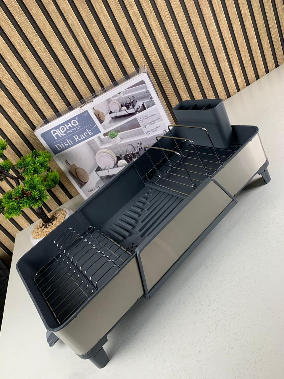 Alpha Égouttoir à Vaisselle Extensible en Acier Inoxydable – Flexibilité & Élégance au Quotidien image 5