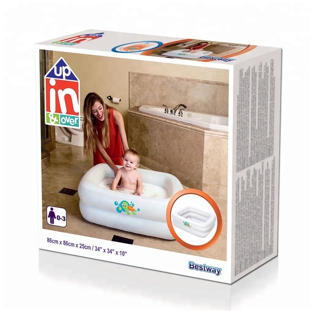 Baignoire Gonflable Carrée à Double Anneau Pour Bébé Bestway 51116 image 4