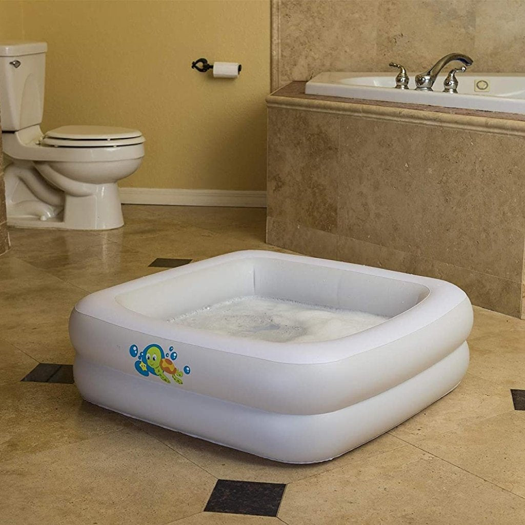 Baignoire Gonflable Carrée à Double Anneau Pour Bébé Bestway 51116 image 2