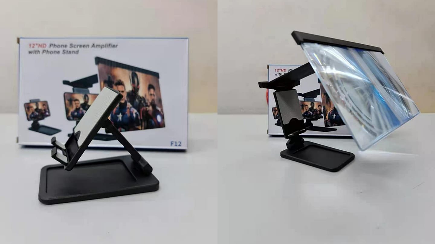 Amplificateur d'Écran 3D 12 pouces avec support de téléphone image 3