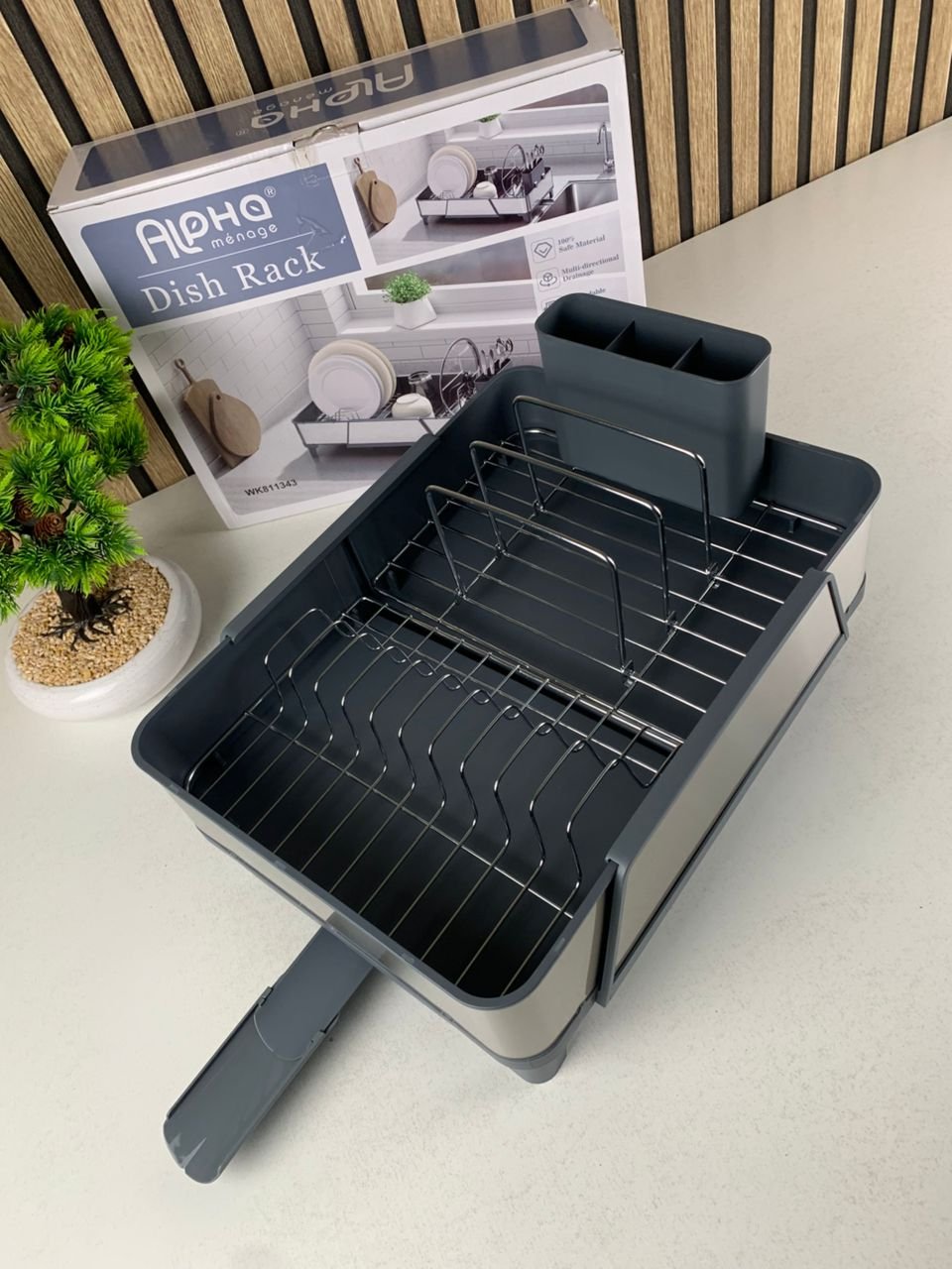 Alpha Égouttoir à Vaisselle Extensible en Acier Inoxydable – Flexibilité & Élégance au Quotidien image 6