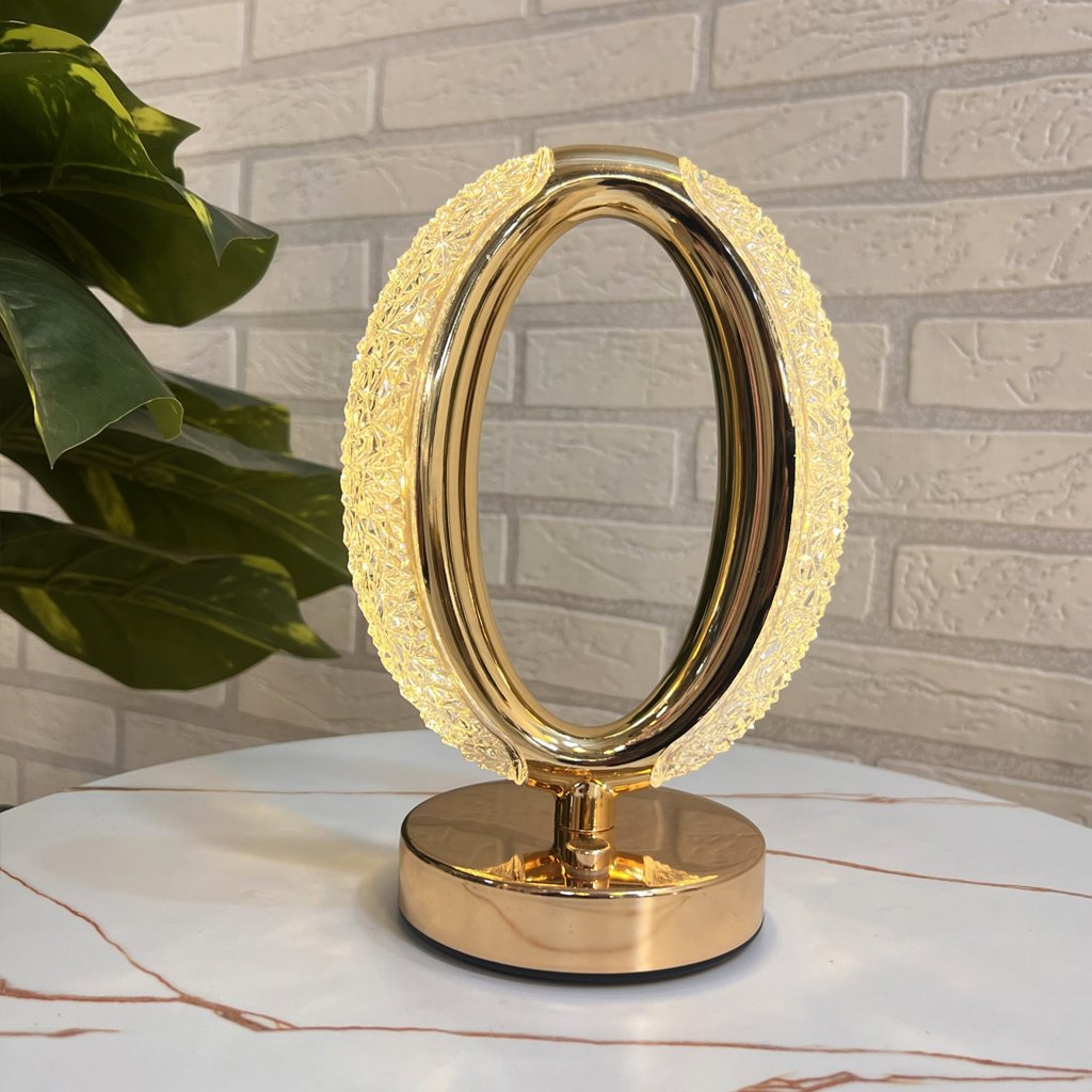 lampe de bureau LED TEESTA avec son design ovale image 1