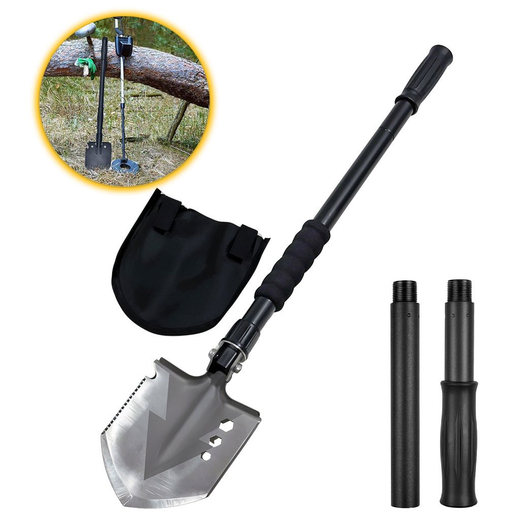 Pelle de Camping Pliable 28" – Multifonction en Acier Haute Teneur en Carbone image 0