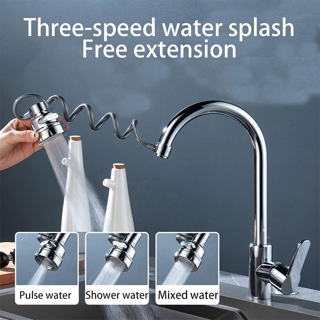 Pulvérisateur d’évier de cuisine à économie d’eau avec tuyau extensible image 1