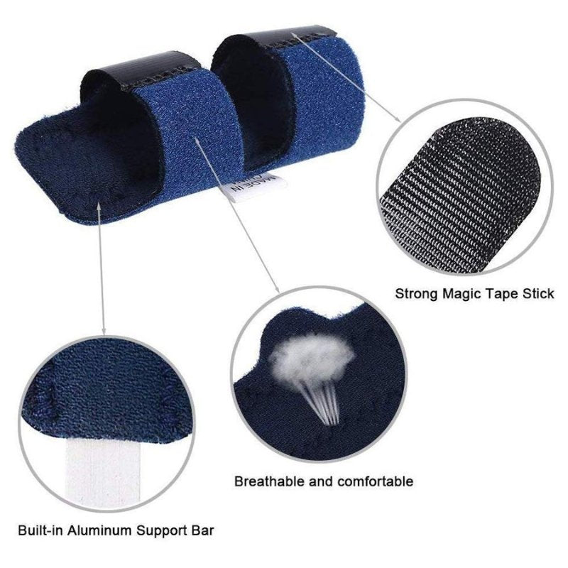 Attelle De Doigt ,Index en Aluminium Réglable Moyen Doigt Récupération Protection Contre Les Blessures image 2