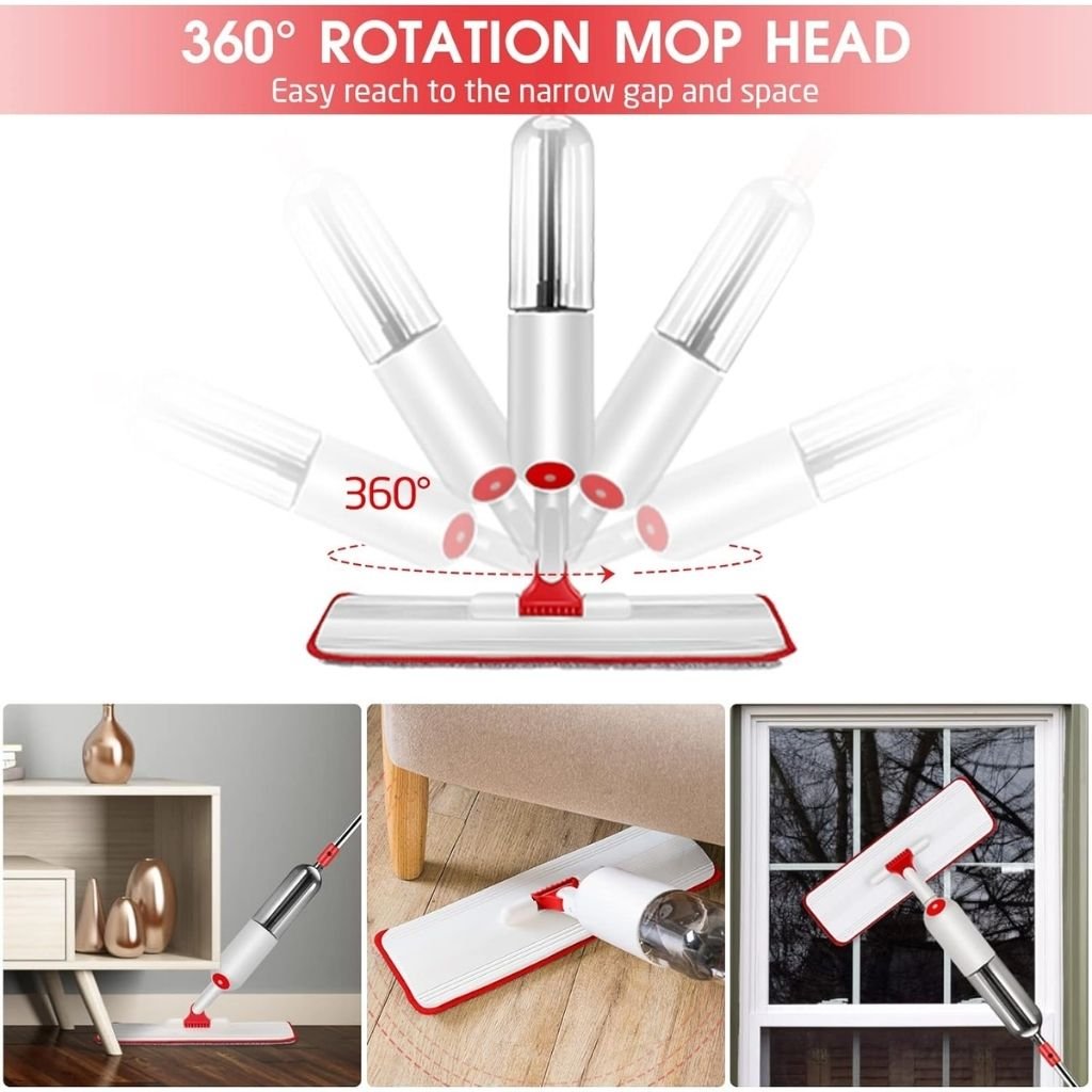 Balai Serpillière Pulvérisateur 2-en-1 avec Tampons Réutilisables image 3