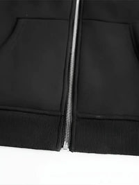 Balaclava Ninja Zipper Hoodie – Veste d’Hiver Tactique Confortable & Style Urbain