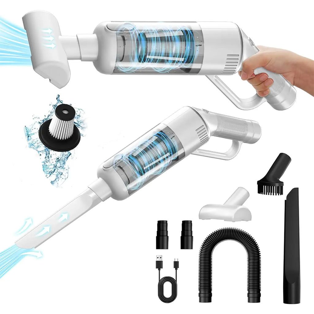 Aspirateur Portable à Main Sans Fil 10000 Pa Capacité de 450 ml image 0