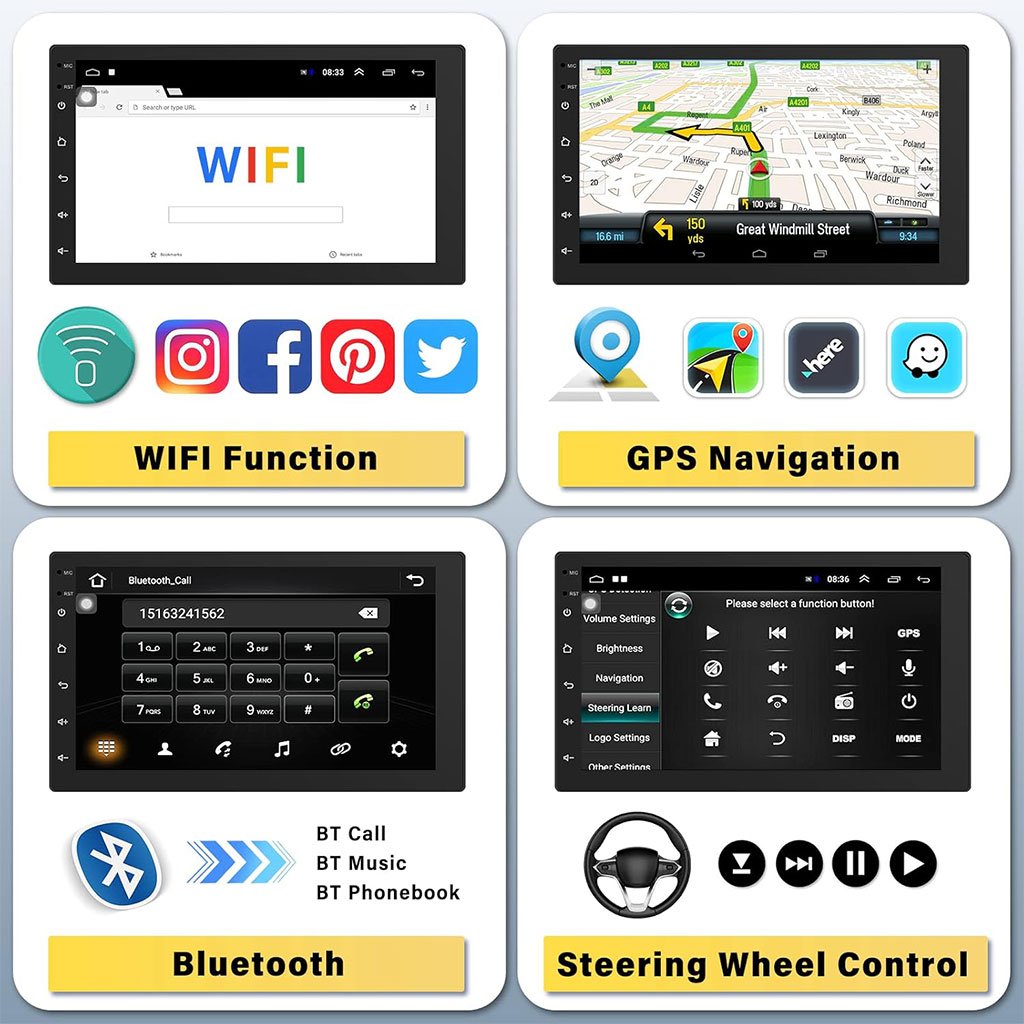 Autoradio 2 Din 7 Pouces – Écran Tactile & Bluetooth image 2