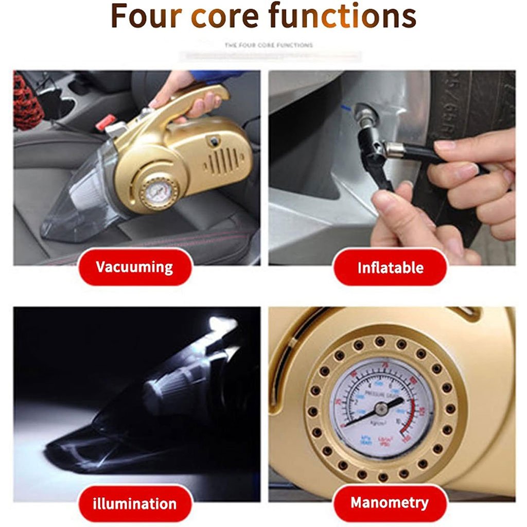 Aspirateur Auto 2-en-1 TurboX – Aspiration & Gonflage image 1