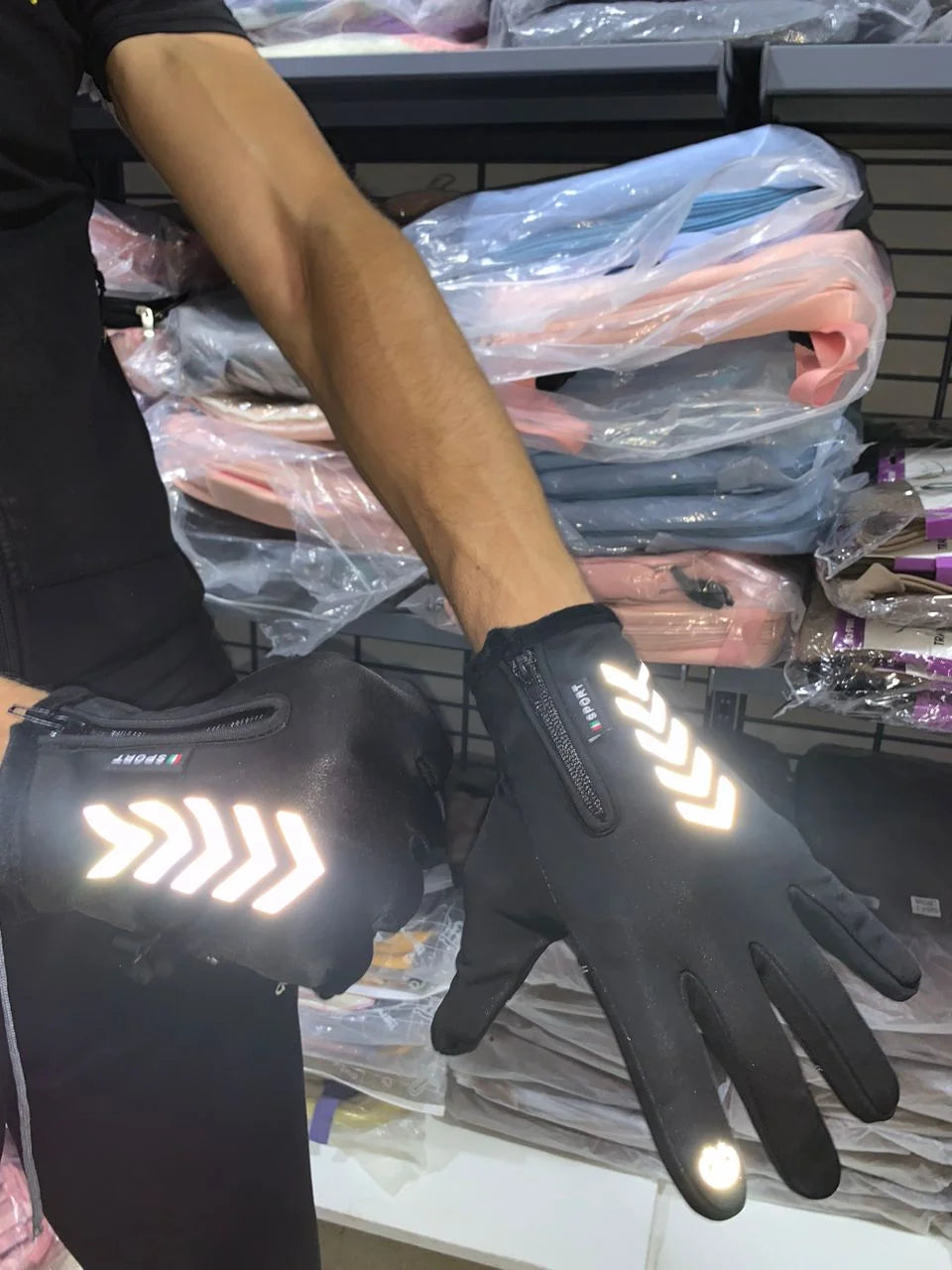 Pack Cagoule d’Hiver Excefore avec Gants Thermiques pour Écran Tactile