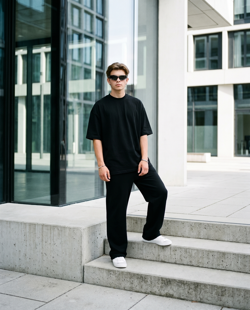 Ensemble T-shirt Oversize Coton + Baggy Jogger – Confort Streetwear Premium