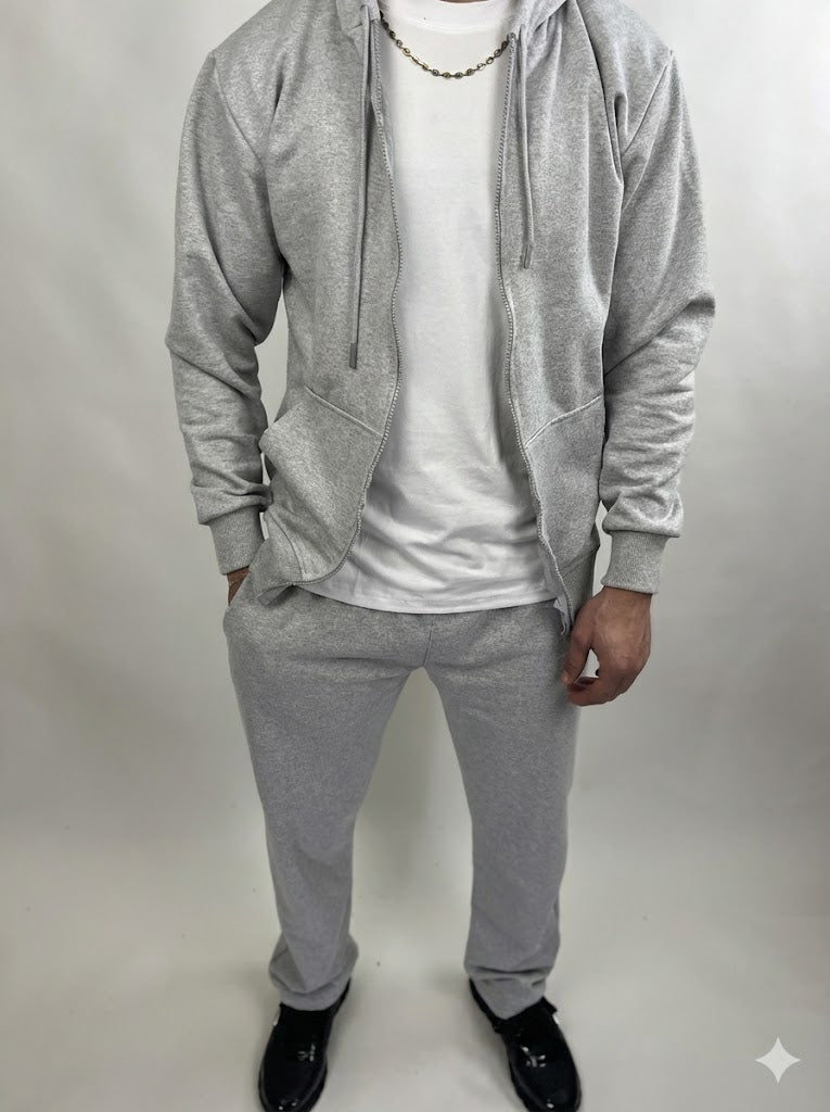 Ensemble Veste + Pantalon Baggy en Coton Premium – Style Moderne & Confort Respirant